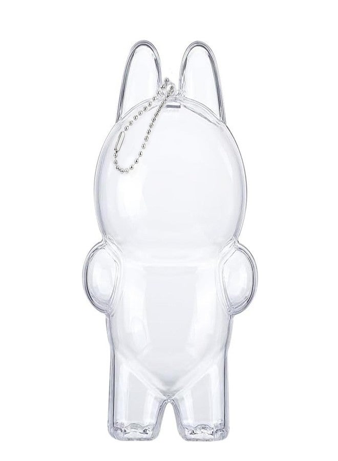 CHICHO Protective Case for 17cm Doll - Clear PVC Portable Storage Box with Keychain, Dustproof Scratch-Resistant Accessories Case Cover for Standing Doll (No Doll) - Image 1